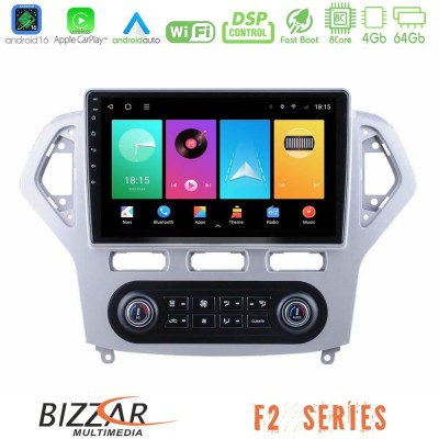 Bizzar F2 Series 8Core Android16 4+64GB Ford Mondeo 2007-2011 (Auto A/C) Navigation Multimedia Tablet 10"