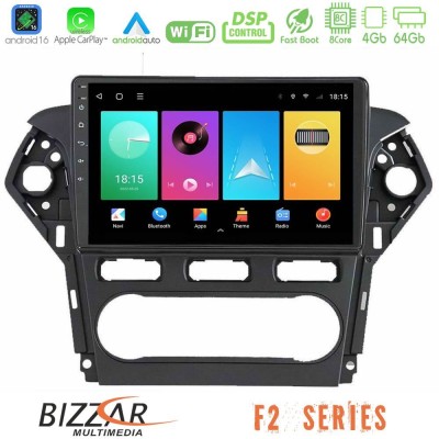 Bizzar F2 Series 8Core Android16 4+64GB Ford Mondeo 2011-2014 Navigation Multimedia Tablet 10"