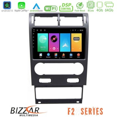 Bizzar F2 Series 8Core Android16 4+64GB Ford Mondeo 2004-2007 Navigation Multimedia Tablet 9"