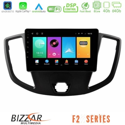 Bizzar F2 Series 8Core Android16 4+64GB Ford Transit 2014- Navigation Multimedia Tablet 9"
