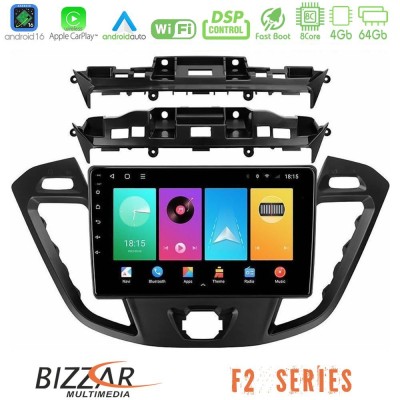 Bizzar F2 Series 8Core Android16 4+64GB Ford Transit Custom/Tourneo Custom Navigation Multimedia Tablet 9"