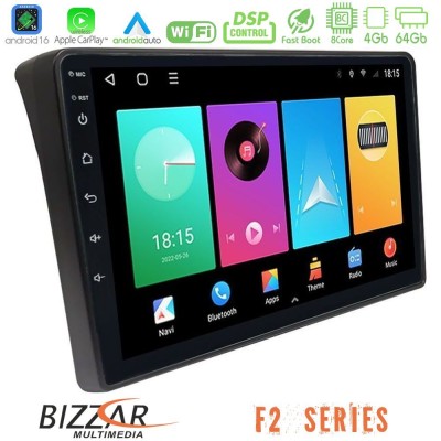 Bizzar F2 Series 8Core Android16 4+64GB Fiat Ducato/Citroen Jumper/Peugeot Boxer Navigation Multimedia Tablet 9"