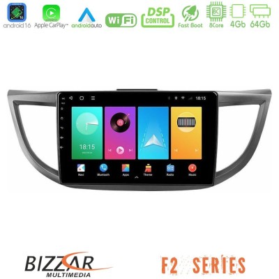 Bizzar F2 Series 8Core Android16 4+64GB Honda CRV 2012-2017 Navigation Multimedia Tablet 9"