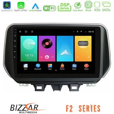 Bizzar F2 Series 8Core Android16 4+64GB Hyundai Tucson 2019- Navigation Multimedia Tablet 9"