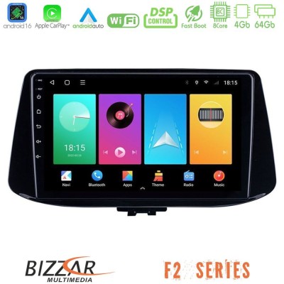 Bizzar F2 Series 8Core Android16 4+64GB Hyundai i30 Navigation Multimedia Tablet 9"