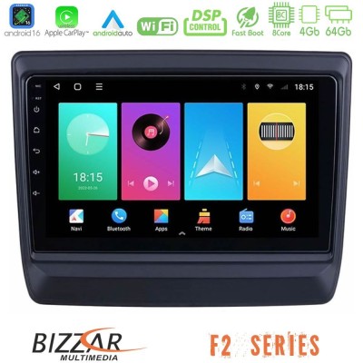Bizzar F2 Series 8Core Android16 4+64GB Isuzu D-MAX 2020-2023 Navigation Multimedia Tablet 9"