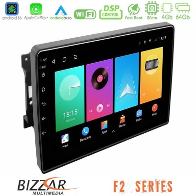 Bizzar F2 Series 8Core Android16 4+64GB Chrysler / Dodge / Jeep Navigation Multimedia Tablet 10"