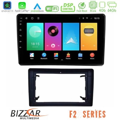 Bizzar F2 Series 8Core Android16 4+64GB Chrysler / Dodge / Jeep Navigation Multimedia Tablet 10"
