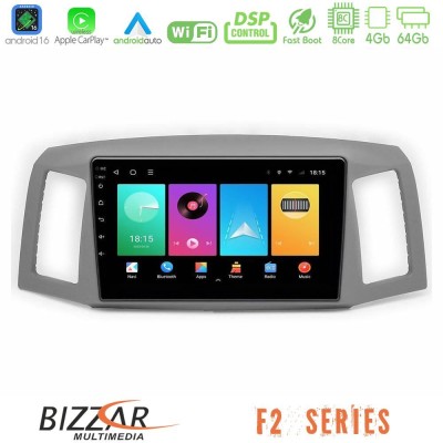 Bizzar F2 Series 8Core Android16 4+64GB Jeep Grand Cherokee 2005-2007 Navigation Multimedia Tablet 10"