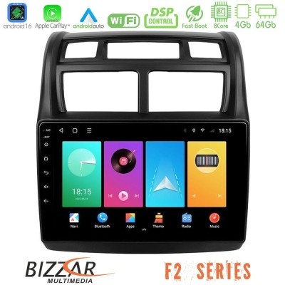 Bizzar F2 Series 8Core Android16 4+64GB Kia Sportage 2008-2011 Navigation Multimedia Tablet 9"
