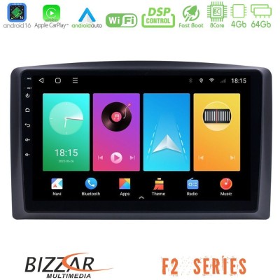 Bizzar F2 Series 8Core Android16 4+64GB Mercedes Vito 2015-2021 Navigation Multimedia Tablet 10"