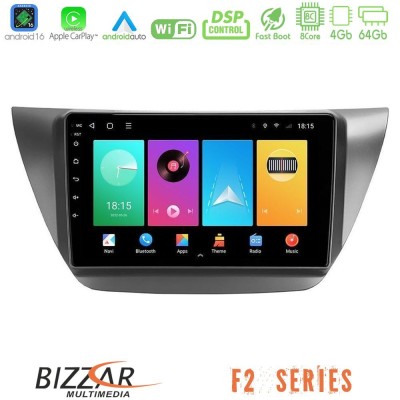 Bizzar F2 Series 8Core Android16 4+64GB Mitsubishi Lancer 2004 – 2008 Navigation Multimedia Tablet 9"