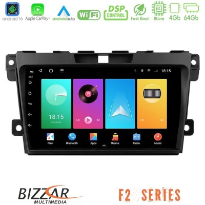 Bizzar F2 Series 8Core Android16 4+64GB Mazda CX-7 2007-2011 Navigation Multimedia Tablet 9"