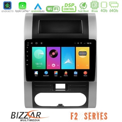 Bizzar F2 Series 8Core Android16 4+64GB Nissan X-Trail T31 Navigation Multimedia Tablet 10"