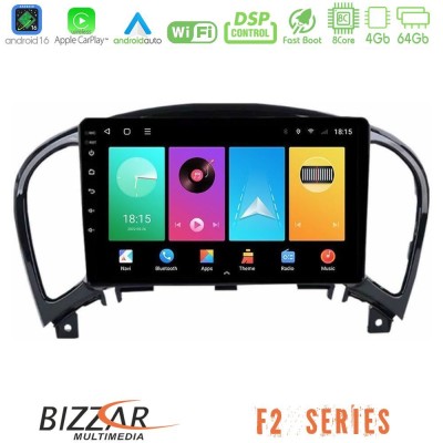 Bizzar F2 Series 8Core Android16 4+64GB Nissan Juke Navigation Multimedia Tablet 9"