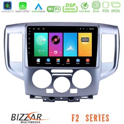 Bizzar F2 Series 8Core Android16 4+64GB Nissan NV200 Navigation Multimedia Tablet 9"