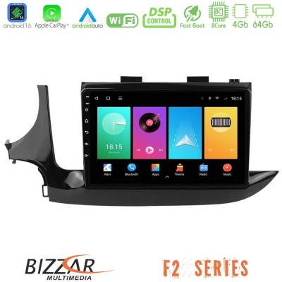 Bizzar F2 Series 8Core Android16 4+64GB Opel Mokka 2016-2020 Navigation Multimedia Tablet 9"