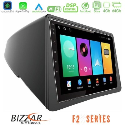 Bizzar F2 Series 8Core Android16 4+64GB Opel Mokka Navigation Multimedia Tablet 9"