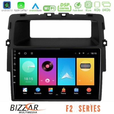 Bizzar F2 Series 8Core Android16 4+64GB Renault/Nissan/Opel Navigation Multimedia Tablet 10"