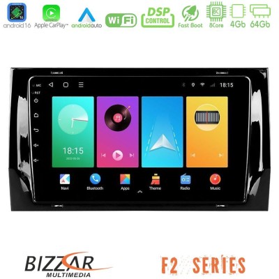 Bizzar F2 Series 8Core Android16 4+64GB Skoda Kodiaq 2017- Navigation Multimedia Tablet 10"