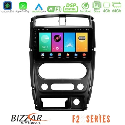 Bizzar F2 Series 8Core Android16 4+64GB Suzuki Jimny 2007-2017 Navigation Multimedia Tablet 9"