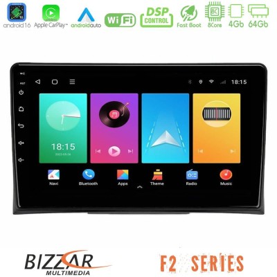 Bizzar F2 Series 8Core Android16 4+64GB VW Transporter 2003-2015 Navigation Multimedia Tablet 9"