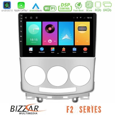 Bizzar F2 Series 8Core Android16 4+64GB Mazda 5 2004-2010 Navigation Multimedia Tablet 9"