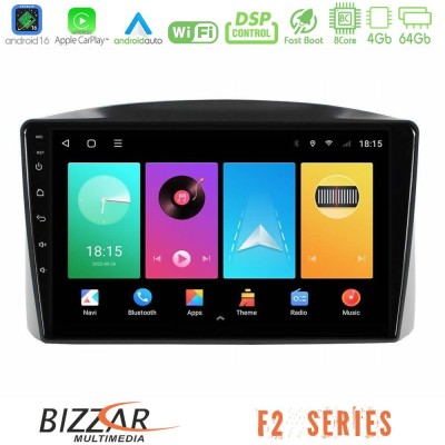 Bizzar F2 Series 8Core Android16 4+64GB Jeep Grand Cherokee 2005-2007 Navigation Multimedia Tablet 10"