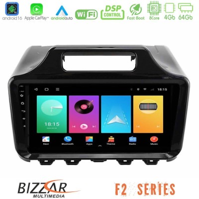 Bizzar F2 Series 8Core Android16 4+64GB Toyota iQ 2008 – 2015 Navigation Multimedia Tablet 9"