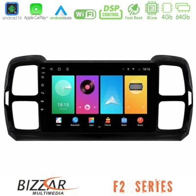 Bizzar F2 Series 8Core Android16 4+64GB Citroen DS5 Aircross 2017-2021 Navigation Multimedia Tablet 9"