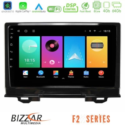 Bizzar F2 Series 8Core Android16 4+64GB Honda HR-V 2021- Navigation Multimedia Tablet 9"