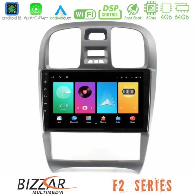Bizzar F2 Series 8Core Android16 4+64GB Hyundai Sonata 2001-2005 Navigation Multimedia Tablet 9"