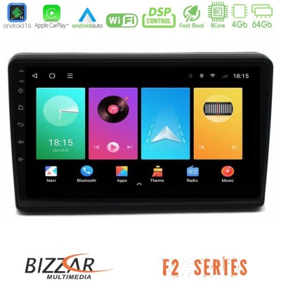 Bizzar F2 Series 8Core Android16 4+64GB Citroen C5 2008-2019 Navigation Multimedia Tablet 10"
