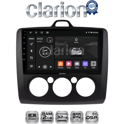 CLARION GL31329B Οθόνη OEM Multimedia Αυτοκινήτου για Ford Focus 2004 2012 (CarPlay/AndroidAuto/BT/GPS/WIFI/GPRS)