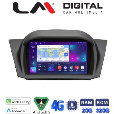 LM Digital - LM E8152 GPS Οθόνη OEM Multimedia Αυτοκινήτου για Ford Fiesta 2008 2010 (CarPlay/AndroidAuto/BT/GPS/WIFI/GPRS)