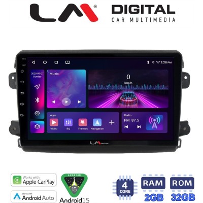 LM Digital - LM ZA4192 GPS Οθόνη OEM Multimedia Αυτοκινήτου για Fiat Ducato 2023 (CarPlay/AndroidAuto/BT/GPS/WIFI/GPRS)