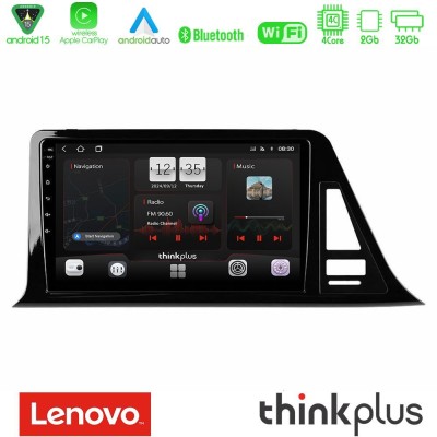 Lenovo Thinkplus Series 4Core Android15 2+32GB Toyota CH-R (Χωρίς Εργ.Οθόνη) Navigation Multimedia Tablet 9" Με Carplay & Androi