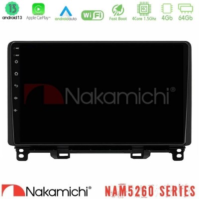 Nakamichi NAM5260 Series 4Core Android13 4+64GB Honda Jazz RHD 2021-2025 Navigation Multimedia Tablet 10" Με Carplay & Android A Nakamichi NAM5260 Series 4Core Android13 4+64GB Honda Jazz RHD 2021-2025 Navigation Multimedia Tablet 10" Με Carplay & Android A