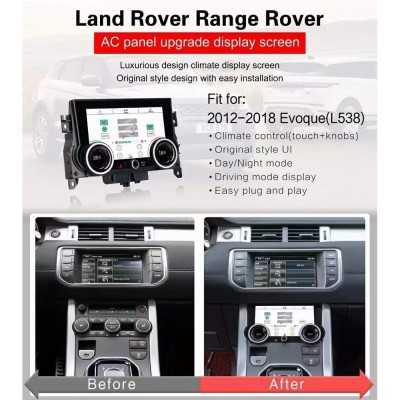Range Rover Evoque L538 2012 - 2018 Touchscreen AC Climate Control Panel Range Rover Evoque L538 2012 - 2018 Touchscreen AC Climate Control Panel