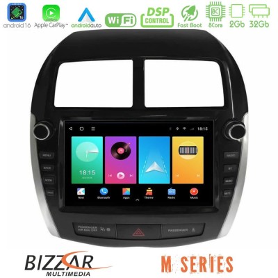 Bizzar M Series 8Core Android16 2+32GB Mitsubishi ASX 2013-2018 Navigation Multimedia Tablet 9"