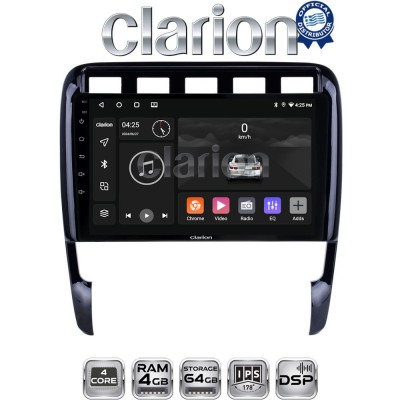 CLARION GL32443 Οθόνη OEM Multimedia Αυτοκινήτου για PORSCHE CAYENNE 20022011 (CarPlay/AndroidAuto/BT/GPS/WIFI/GPRS)