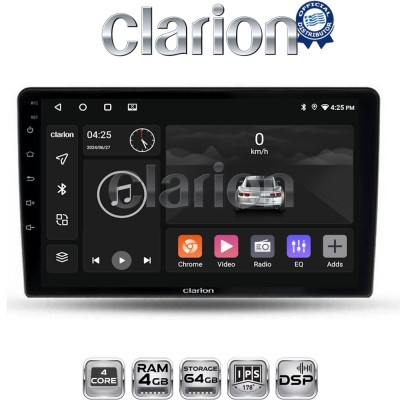 CLARION GL32452 Οθόνη OEM Multimedia Αυτοκινήτου για Ford Fiesta 2019 (CarPlay/AndroidAuto/BT/GPS/WIFI/GPRS)