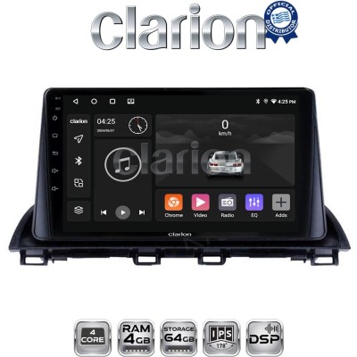 CLARION GL32461 Οθόνη OEM Multimedia Αυτοκινήτου για Mazda 3 2014 (CarPlay/AndroidAuto/BT/GPS/WIFI/GPRS)