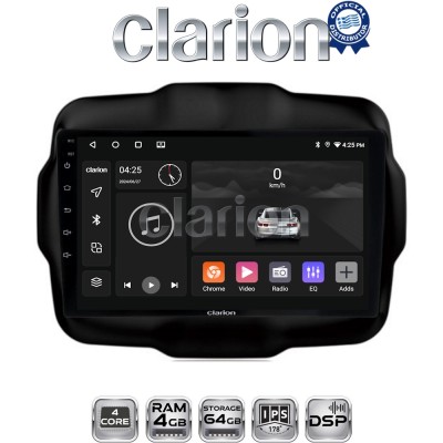 CLARION GL32952 Οθόνη OEM Multimedia Αυτοκινήτου για RENEGADE 2014 (CarPlay/AndroidAuto/BT/GPS/WIFI/GPRS)