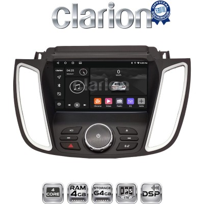 CLARION GL32362D Οθόνη OEM Multimedia Αυτοκινήτου για FORD KUGA 2013 2019C-MAX 2011 2019 με NAVI (CarPlay/AndroidAuto/BT/GPS/W