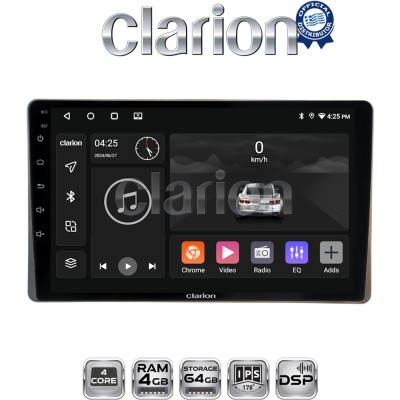 CLARION GL32754 Οθόνη OEM Multimedia Αυτοκινήτου για Toyota Yaris 2023 (CarPlay/AndroidAuto/BT/GPS/WIFI/GPRS)