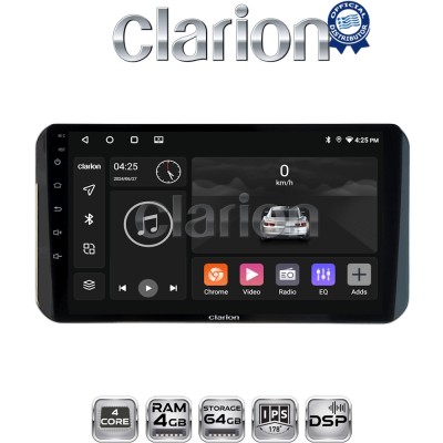CLARION GL32754H Οθόνη OEM Multimedia Αυτοκινήτου για Toyota Yaris 2023 high version (CarPlay/AndroidAuto/BT/GPS/WIFI/GPRS)