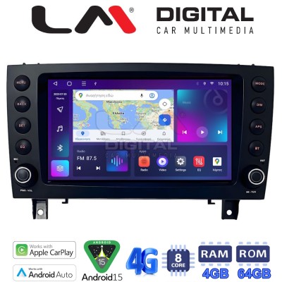 LM Digital - LM Q8096 GPS Οθόνη OEM Multimedia Αυτοκινήτου για MERCEDES SLK (R171) 2004 2010 (CarPlay/AndroidAuto/BT/GPS/WIFI/G