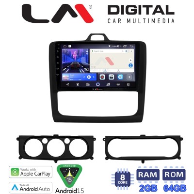 LM Digital - LM ZW8329B GPS Οθόνη OEM Multimedia Αυτοκινήτου για Ford Focus 2004 2012 (CarPlay/AndroidAuto/BT/GPS/WIFI)
