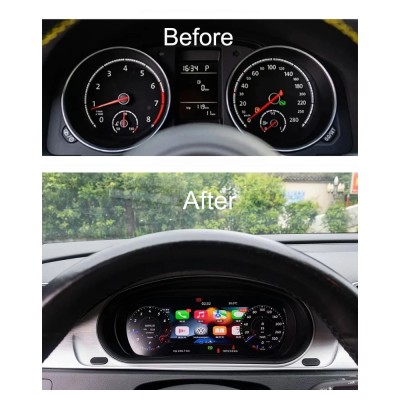 Bizzar Digital Cluster VW PASSAT B6/B7 Digital HD LCD Instrument Cluster 10.25" με Carplay | HDMI in Bizzar Digital Cluster VW PASSAT B6/B7 Digital HD LCD Instrument Cluster 10.25" με Carplay | HDMI in